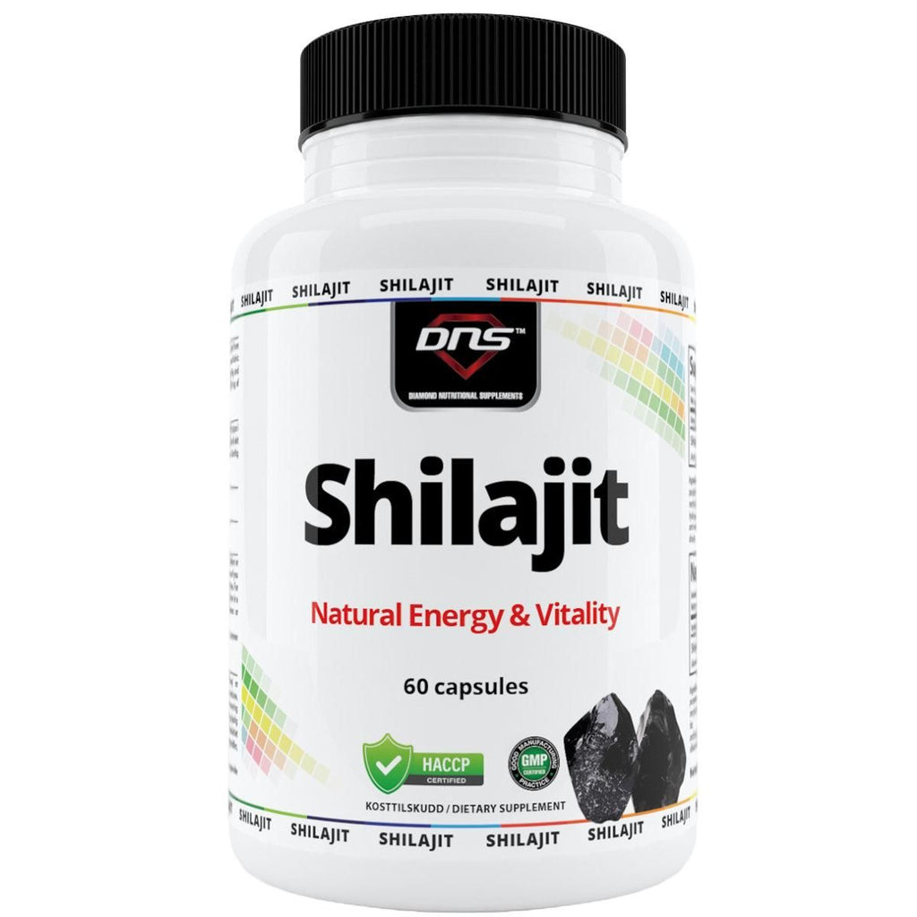 en hvit boks med shilajit fra DNS