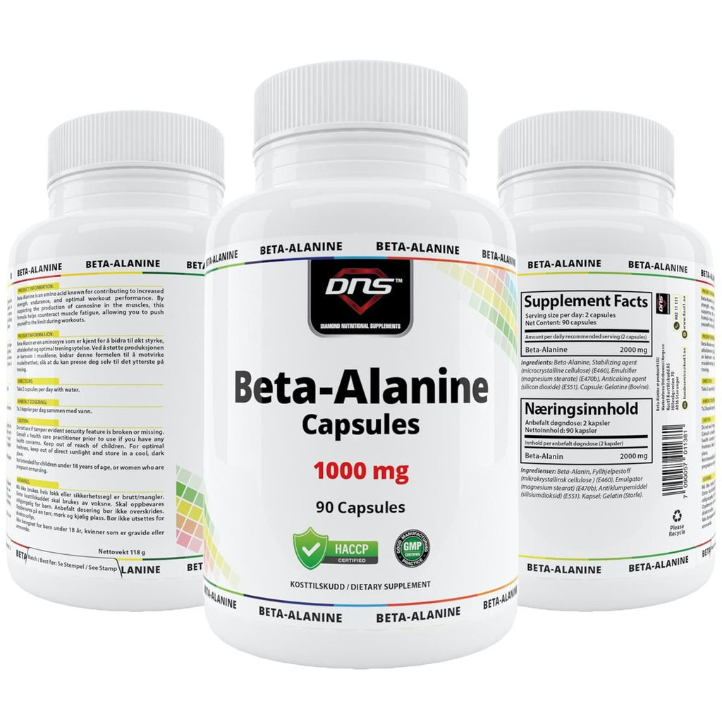 3 bokser med DNS Beta-Alanine kapsler