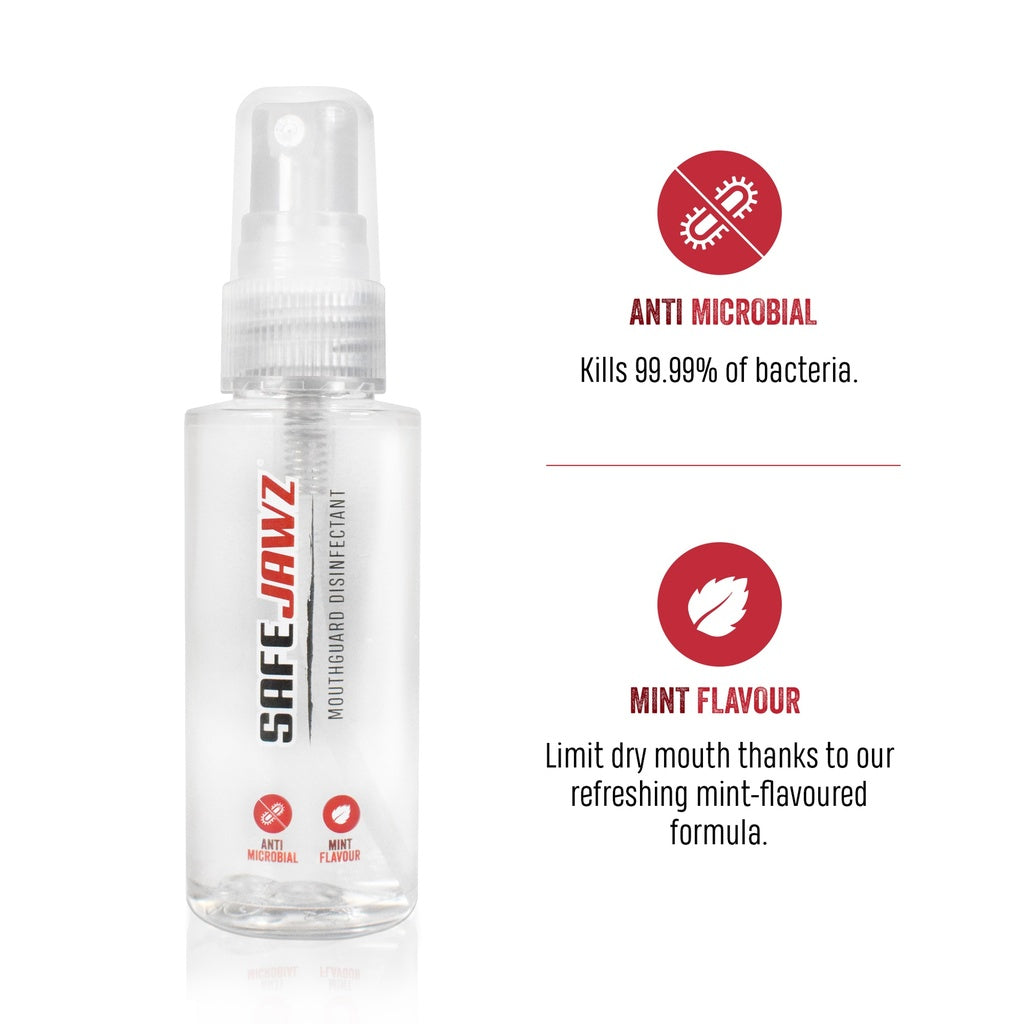 SAFEJAWZ Desinfeksjonsspray for Tannbeskytter 50 ml-Highwhey.no