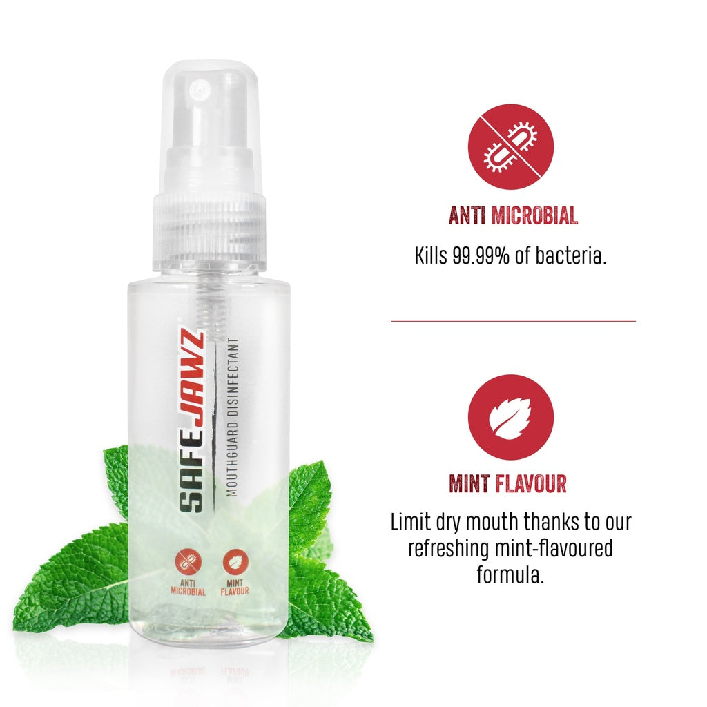 SAFEJAWZ Desinfeksjonsspray for Tannbeskytter 50 ml-Highwhey.no