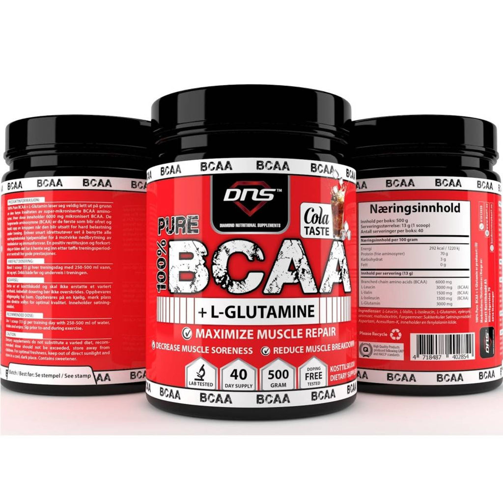 DNS BCAA + L-Glutamine Cola Taste 500 gram-Highwhey.no