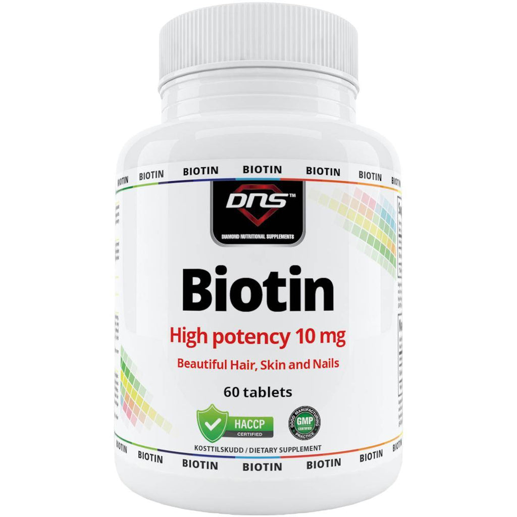 DNS Biotin High Potency 10 mg - Beautiful Hair, Skin & Nails 60 tabletter-Highwhey.no