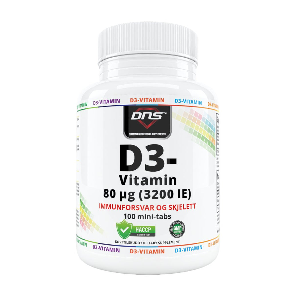 DNS D3-Vitamin 80µg 100 tabletter-Highwhey.no