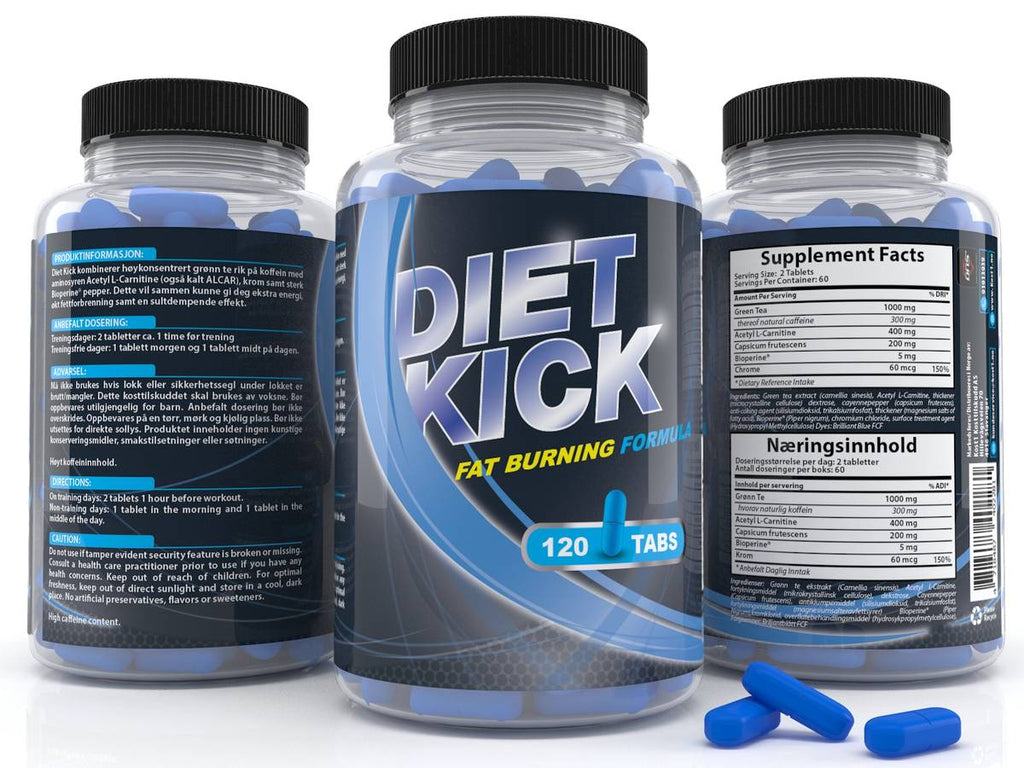 Bilde av 3 bokser med dns diet kick fat burning formula