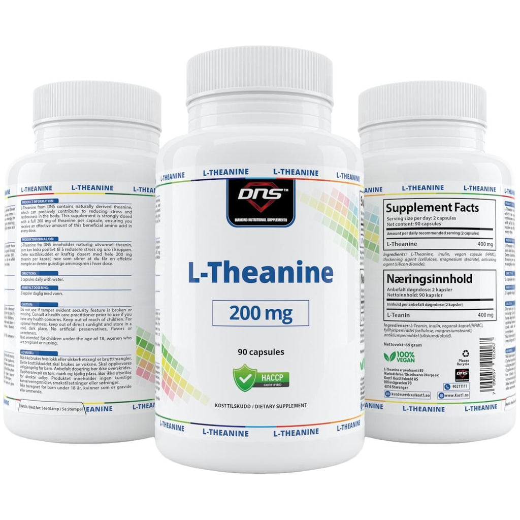 DNS L-Theanine 200 mg 90 kapsler-Highwhey.no