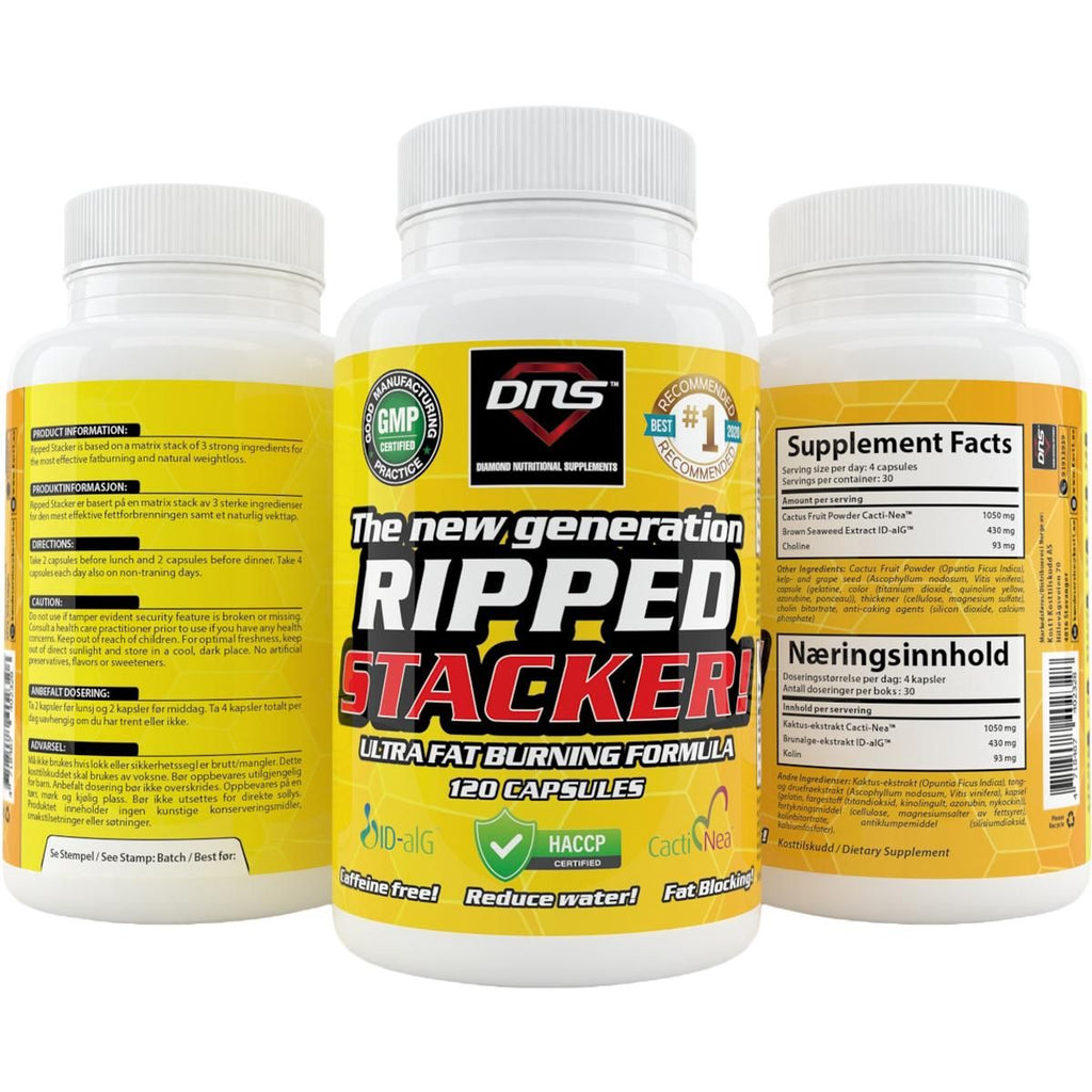 DNS Ripped Stacker! Ultra Fatburning Formula 120 kapsler-Highwhey.no