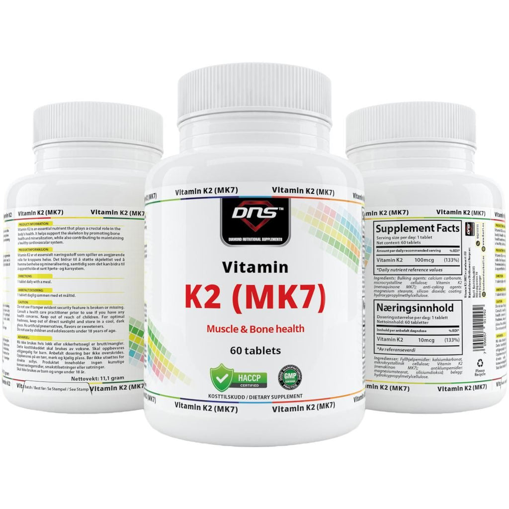 DNS Vitamin K2 (MK7) 60 tabletter-Highwhey.no