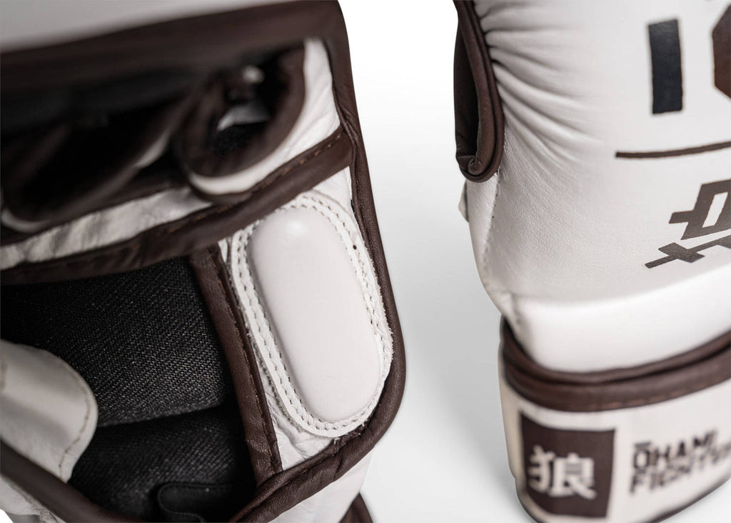 OKAMI Hi-Pro MMA Sparringshansker - Hvite-Highwhey.no