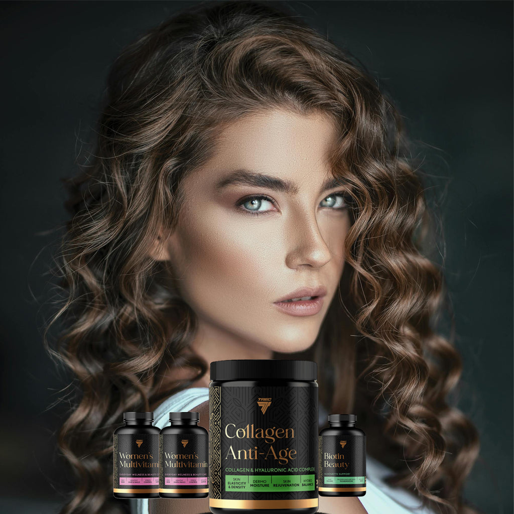 Trec Beauty Line Skjønnhetspakke – Daglig Støtte For Hud & Hår-Highwhey.no