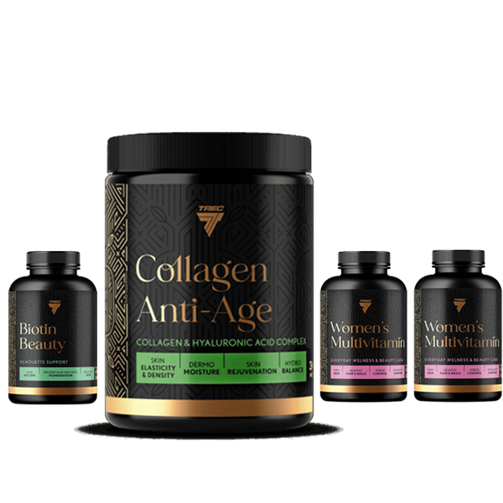 Trec Beauty Line Skjønnhetspakke – Daglig Støtte For Hud & Hår-Highwhey.no